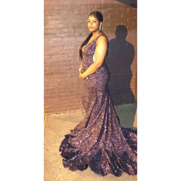 Multi sparkle prom dress - Picture 2 of 2